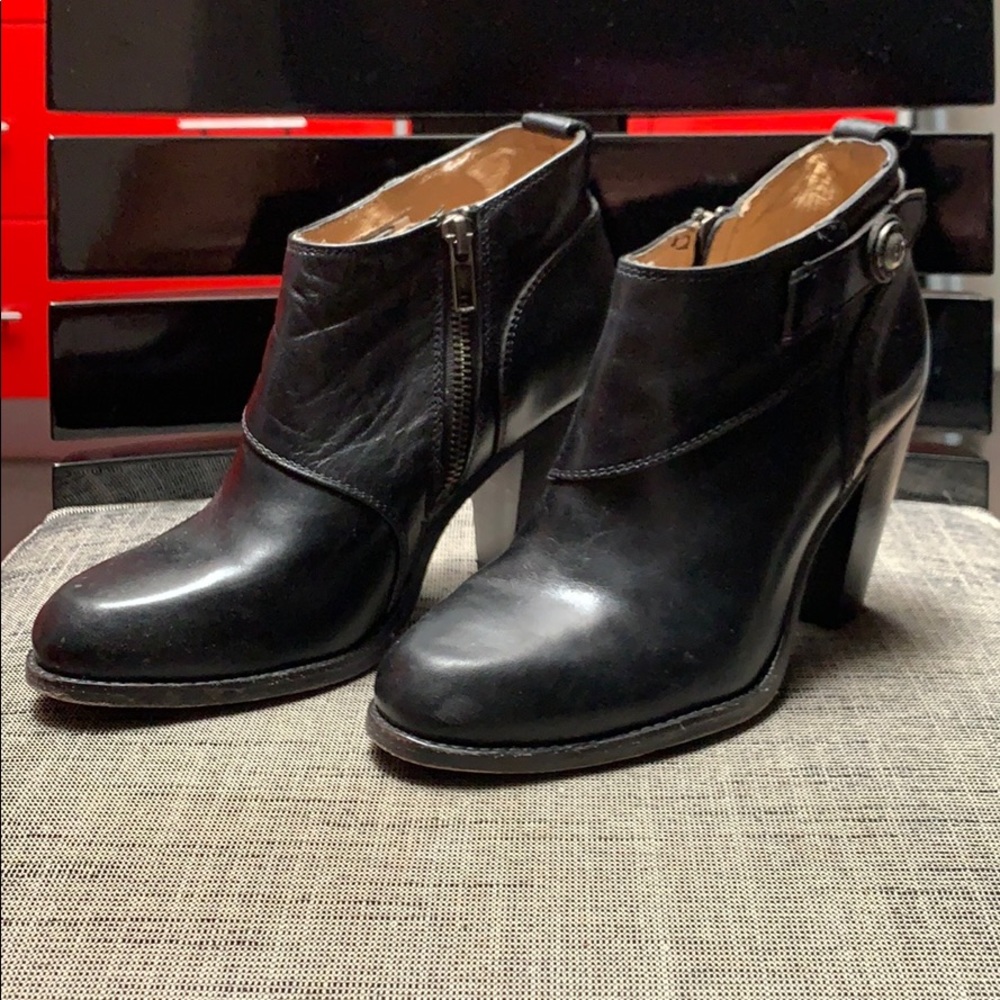 Jenny Button Short-Frye Ankle Bootie